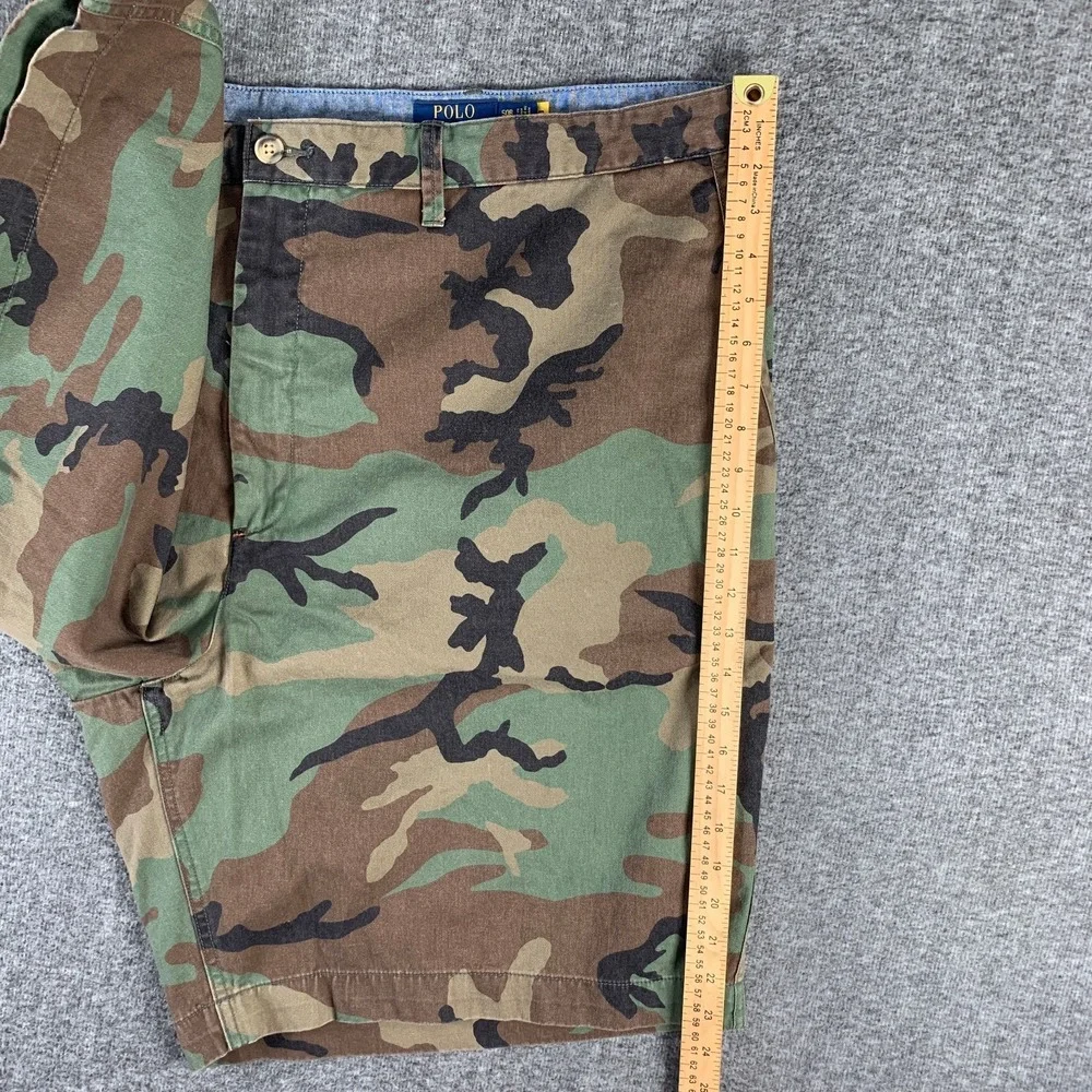Polo Ralph Lauren Camo Chino Shorts Men 50B Oversize Military Army Classic Fit